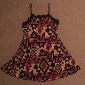 Aztec Print Dress